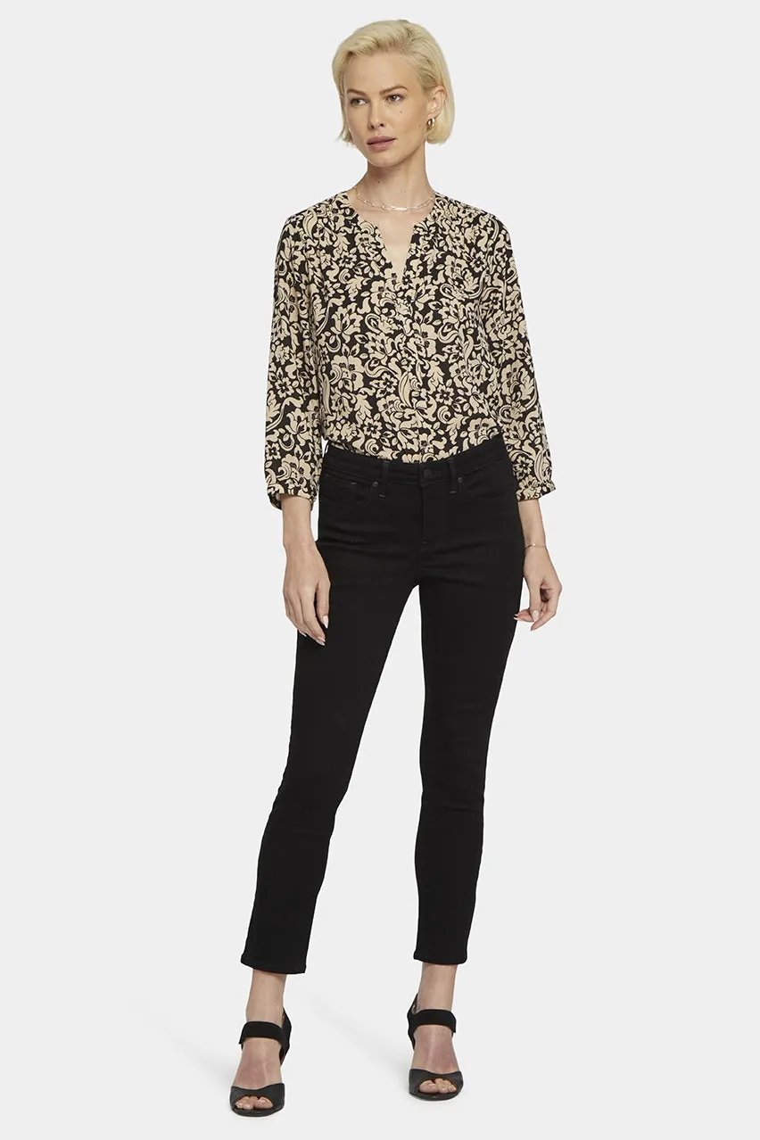Alina Skinny Black Premium Denim | Black