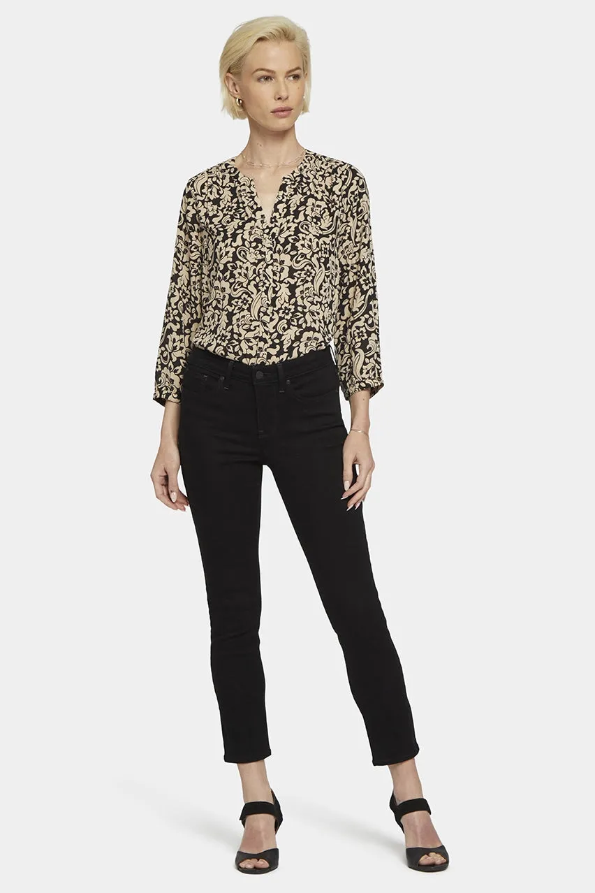 Alina Skinny Black Premium Denim | Black