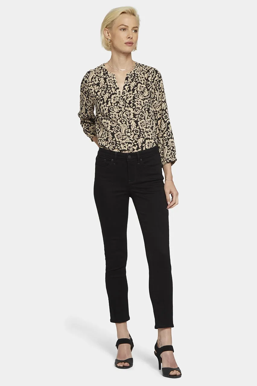 Alina Skinny Black Premium Denim | Black