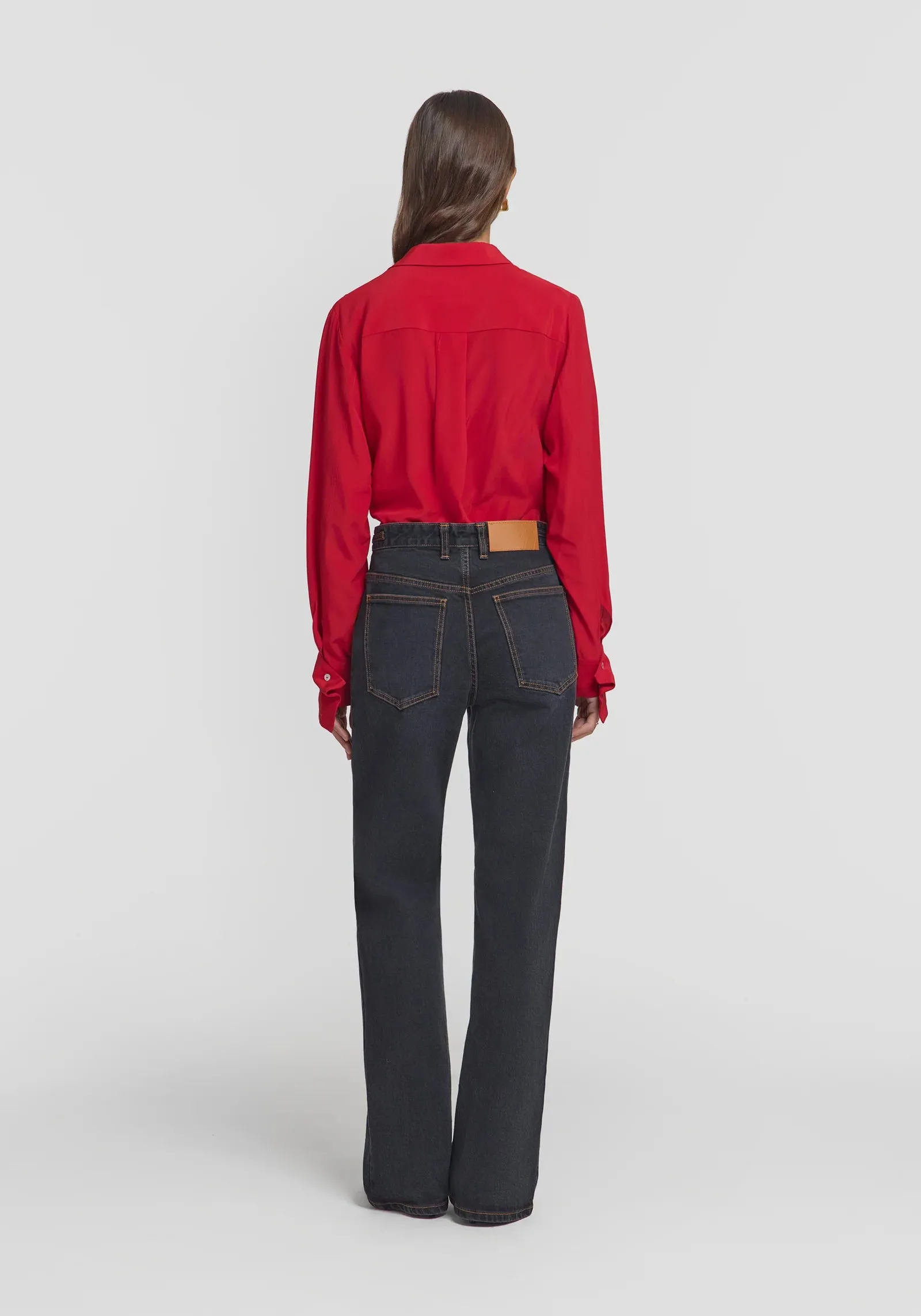 Antidote Silk Shirt - Flamenco Red
