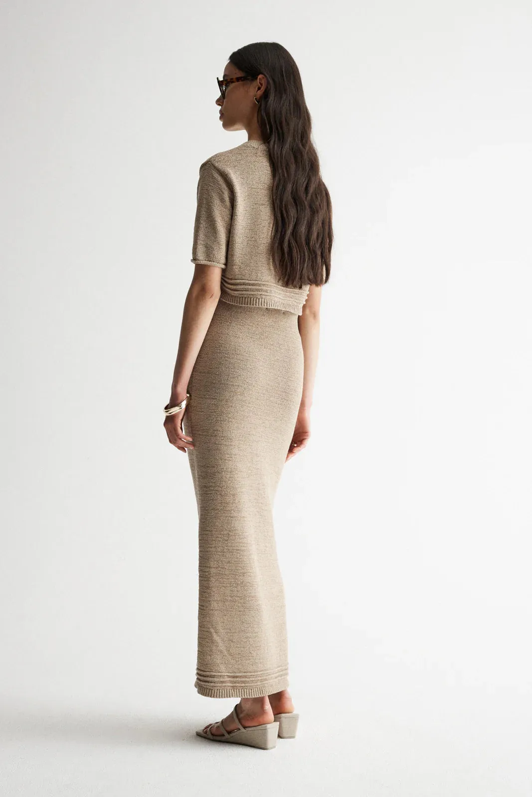 Arnu Knit Top - Taupe