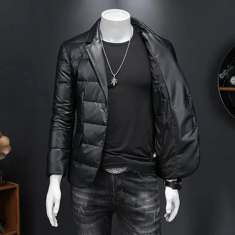 BATMO 2023 New arrival high quality Faux duck down leather jackets