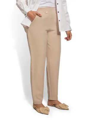 Beige B-Wide Classic Pant
