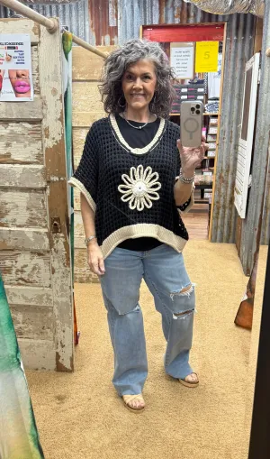 Black & Beige Sweater