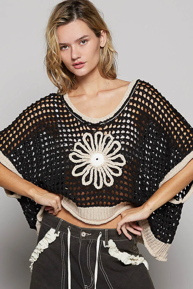 Black & Beige Sweater