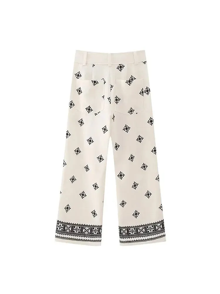 Bohemian Chic High Waist Pants