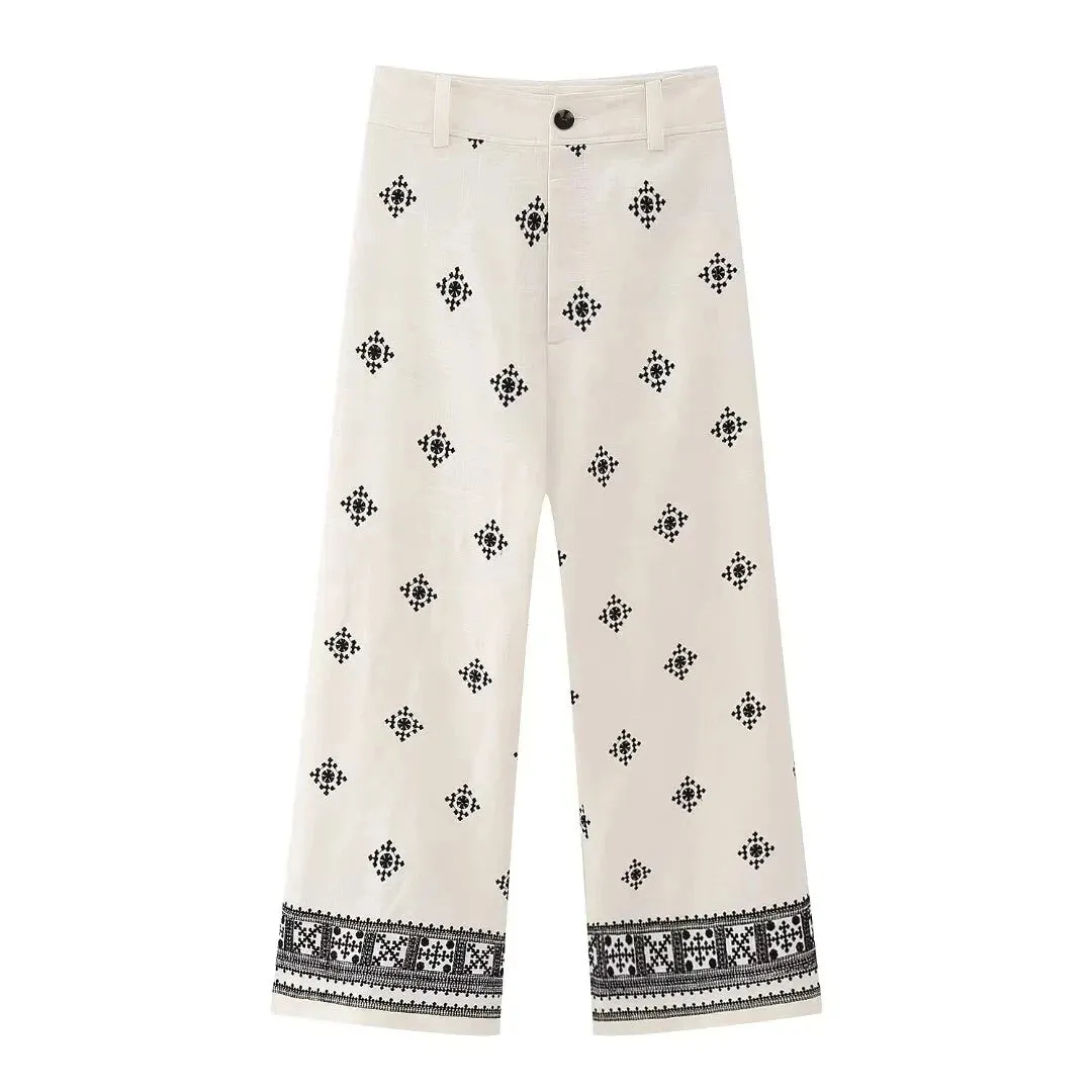 Bohemian Chic High Waist Pants