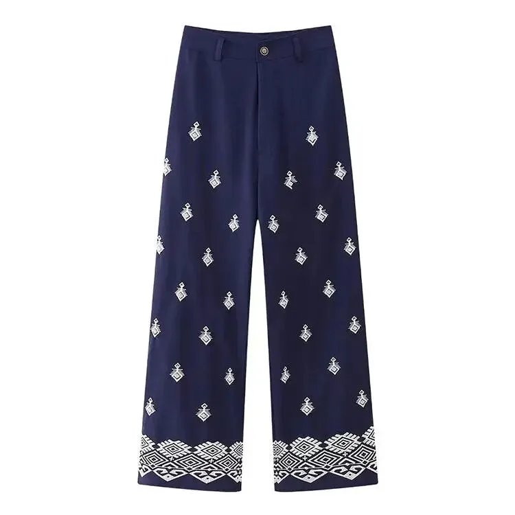 Bohemian Chic High Waist Pants