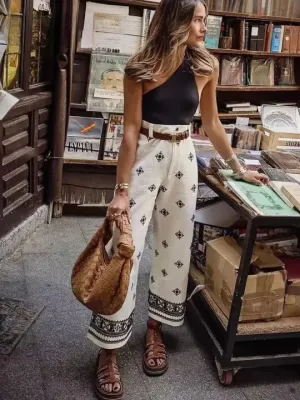Bohemian Chic High Waist Pants