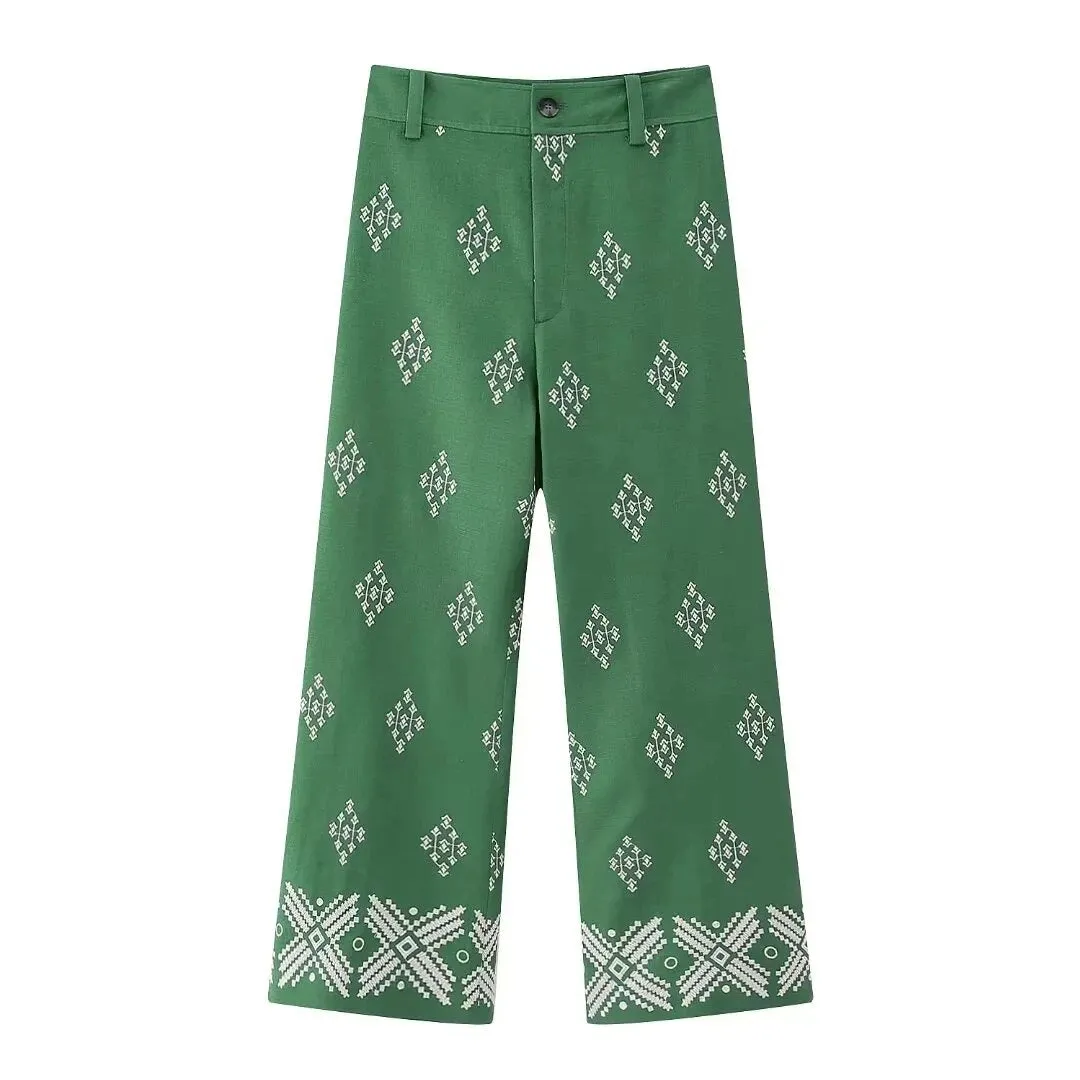 Bohemian Chic High Waist Pants