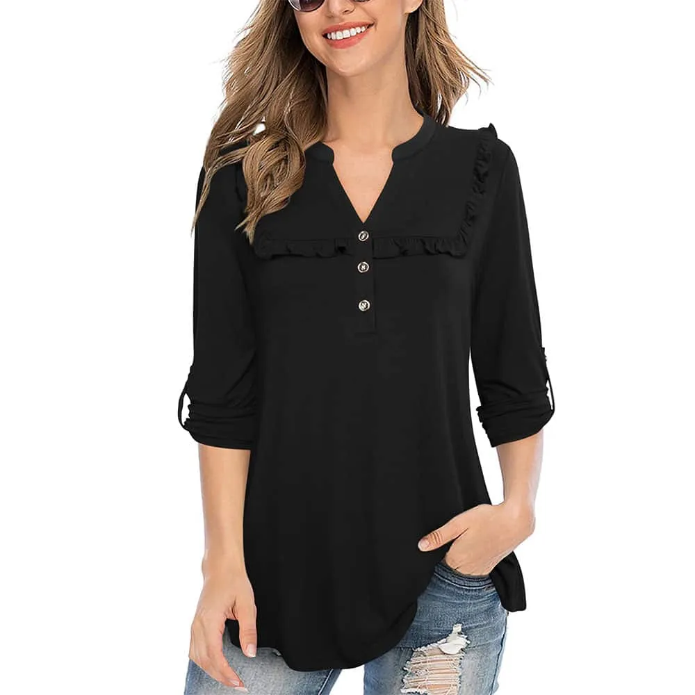 Button Up Office Chic Tunic