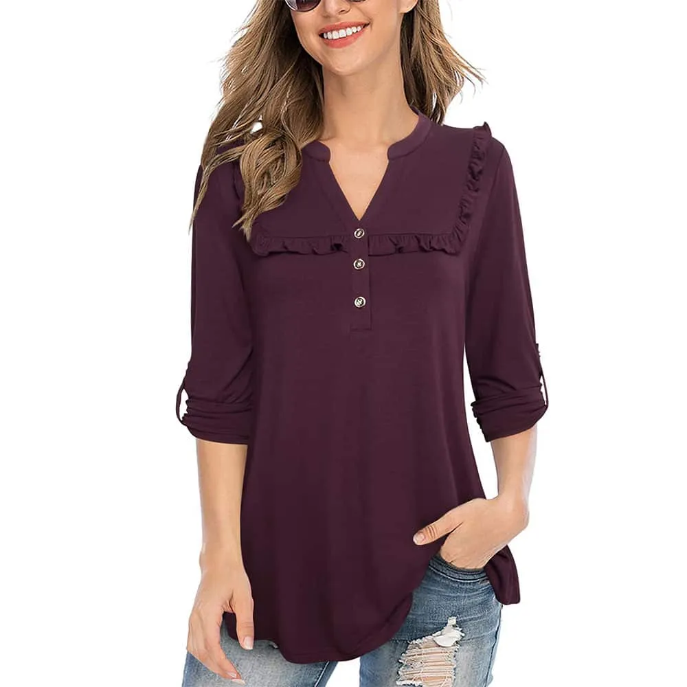 Button Up Office Chic Tunic