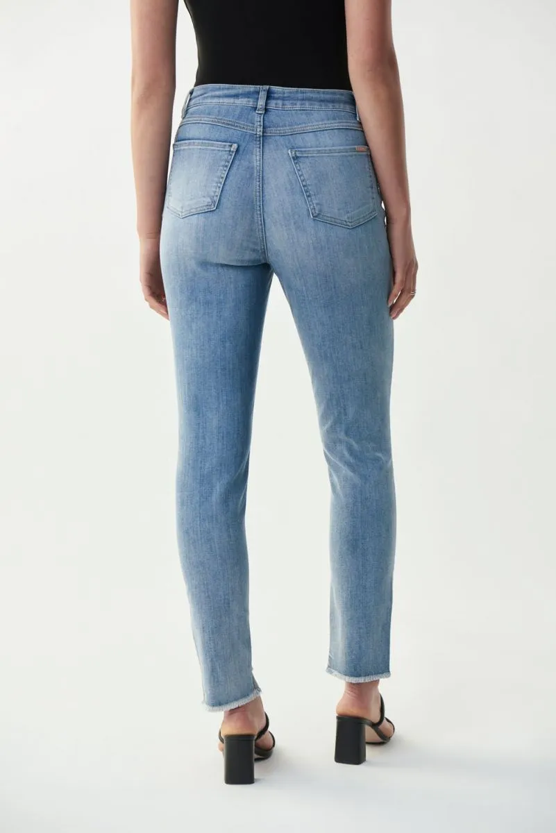 Crystal Embellished Slim Leg Jean