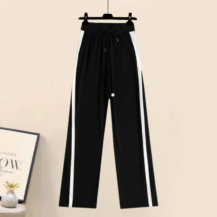Denim Top Casual Pocketed Cargo Pants