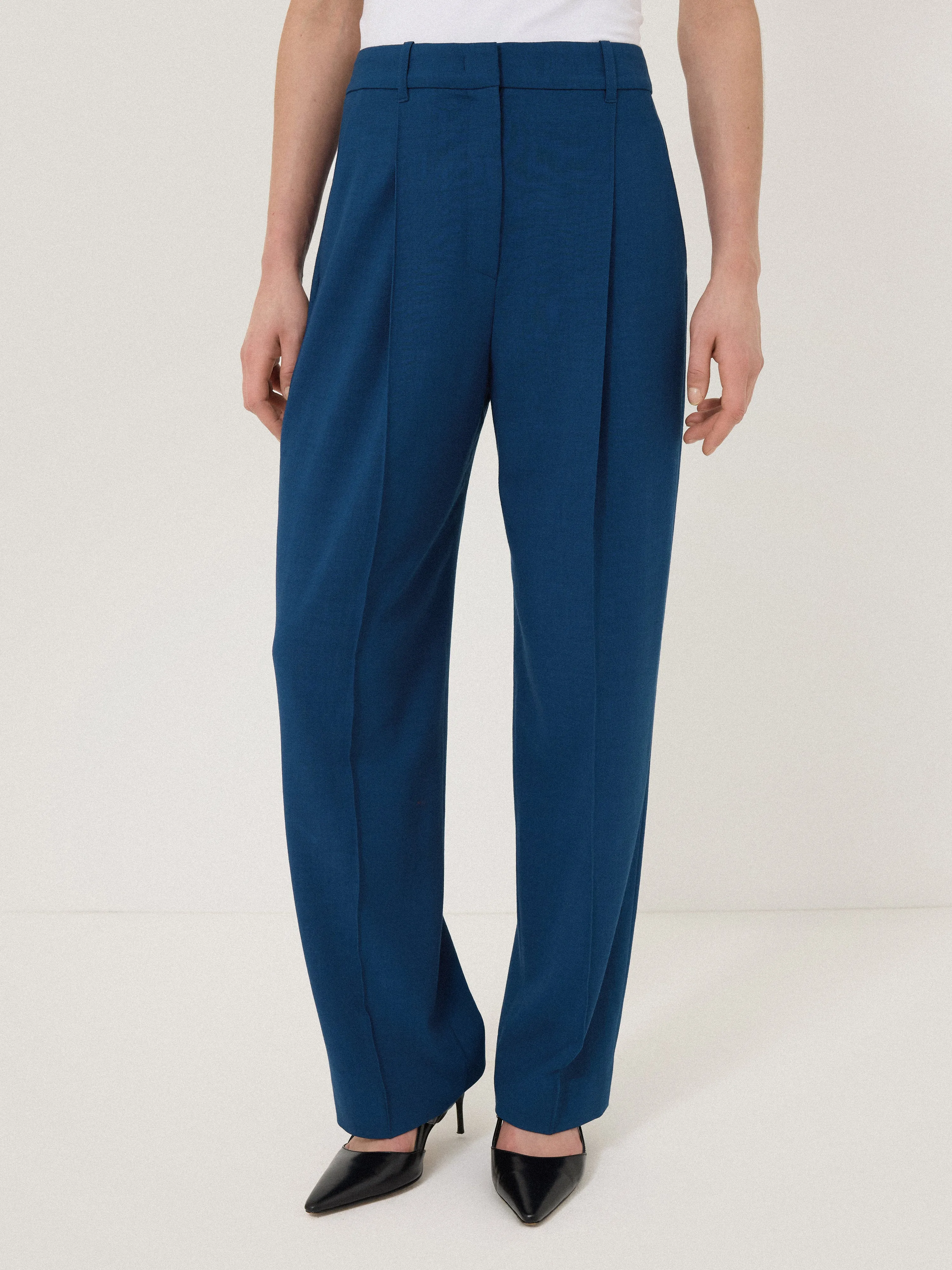 Dexter Crosshatch Trouser | Blue