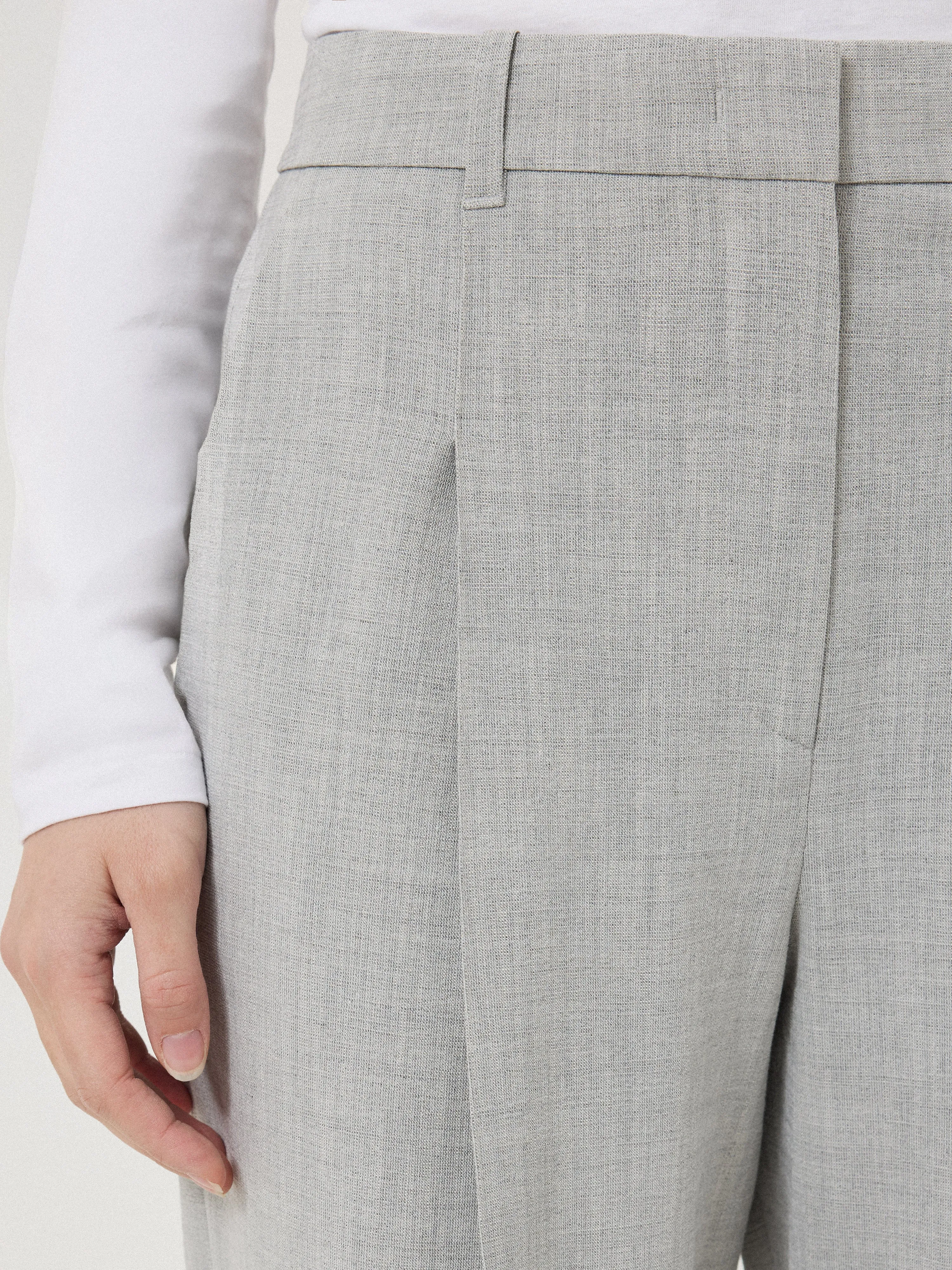 Dexter Crosshatch Trouser | Grey