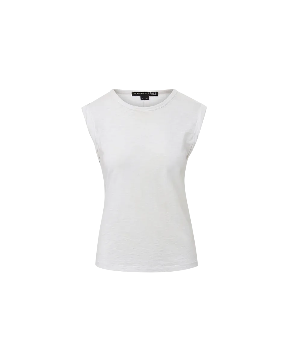 DREE MUSCLE TEE IN WHITE