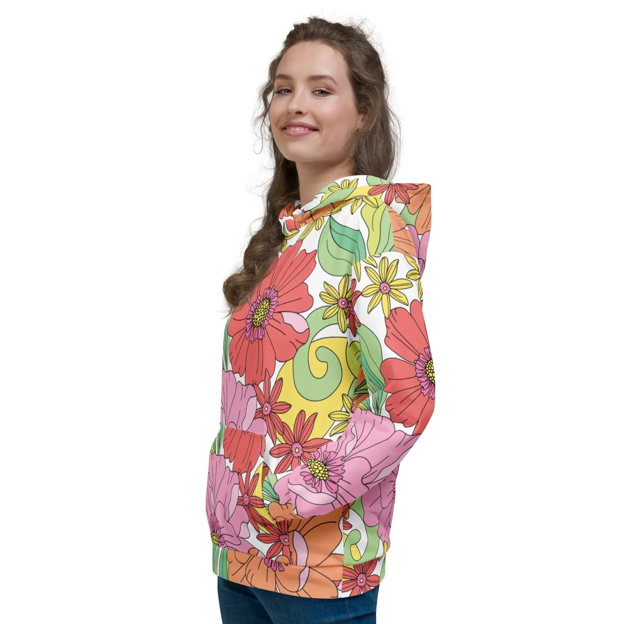 Floral Hoodie (Glamourange Spring Best Hoodies Collection - Flower Hoodies Print 003)