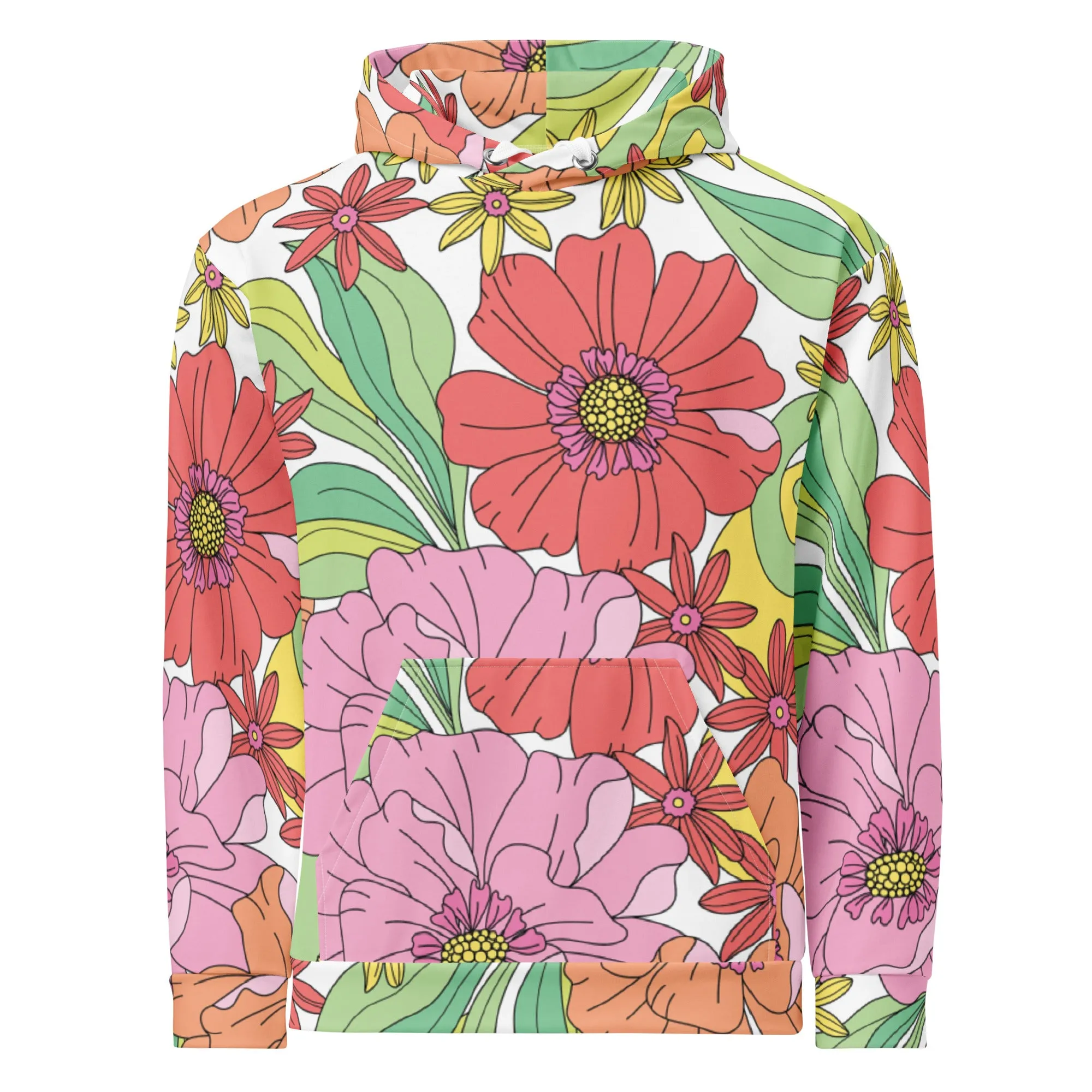 Floral Hoodie (Glamourange Spring Best Hoodies Collection - Flower Hoodies Print 003)