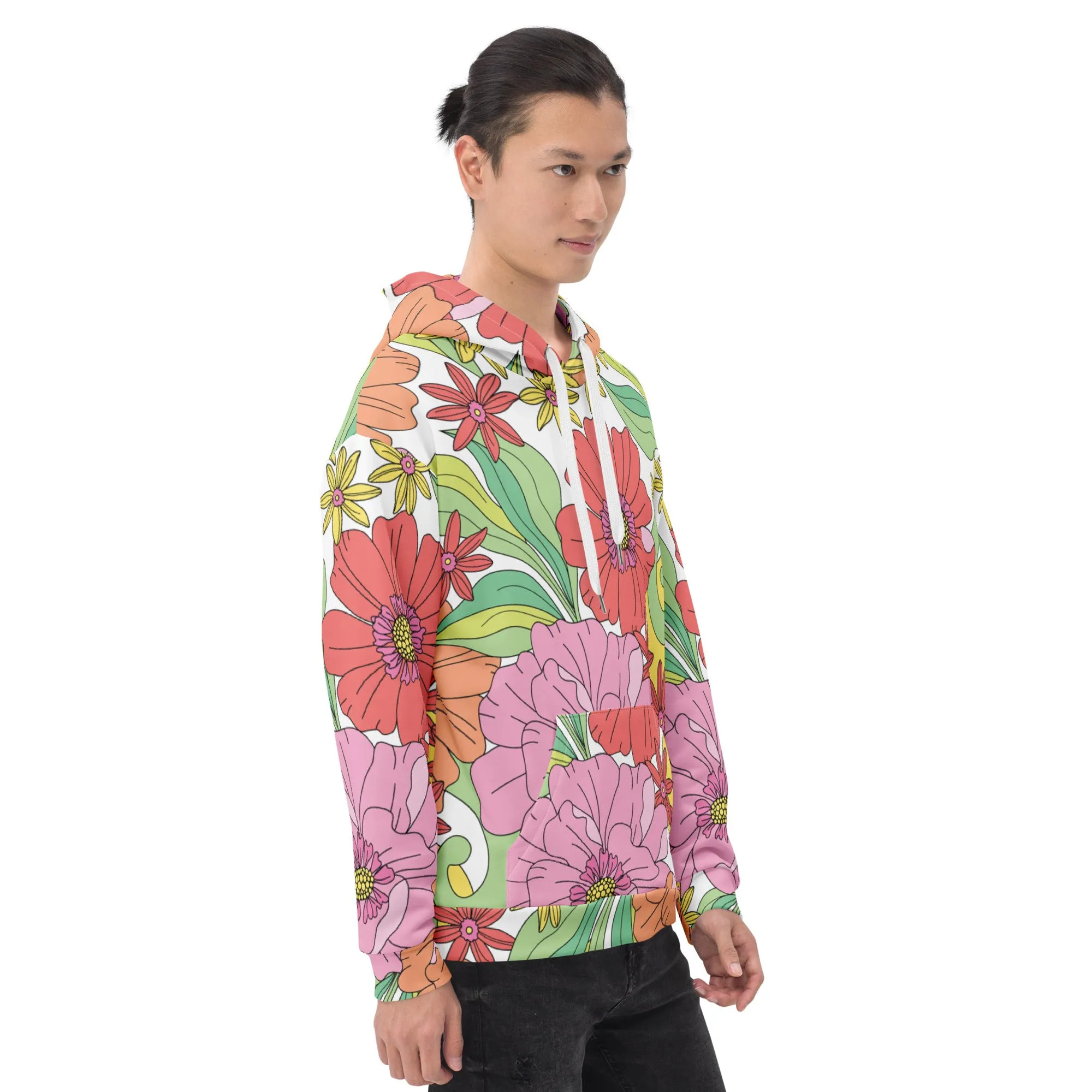 Floral Hoodie (Glamourange Spring Best Hoodies Collection - Flower Hoodies Print 003)