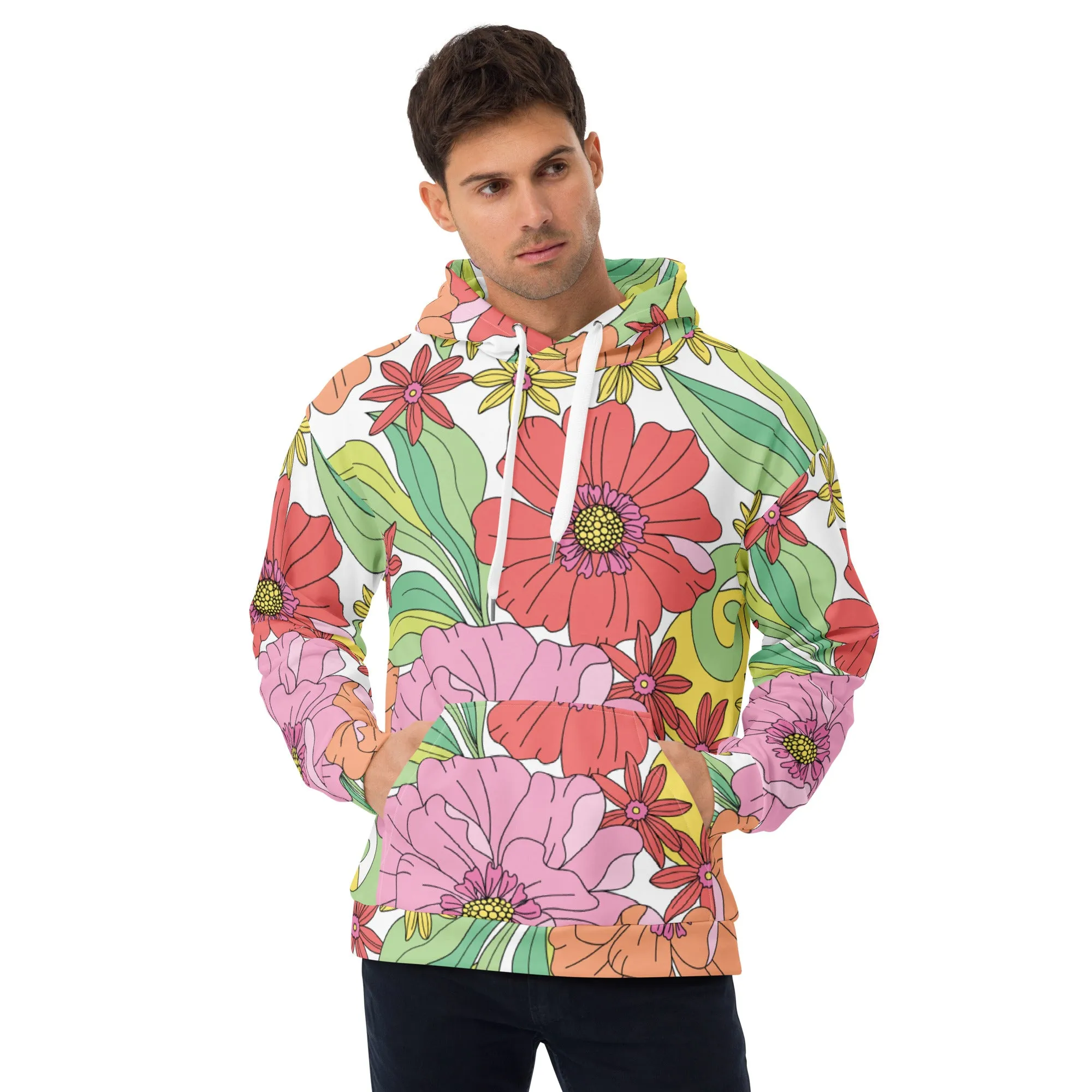 Floral Hoodie (Glamourange Spring Best Hoodies Collection - Flower Hoodies Print 003)