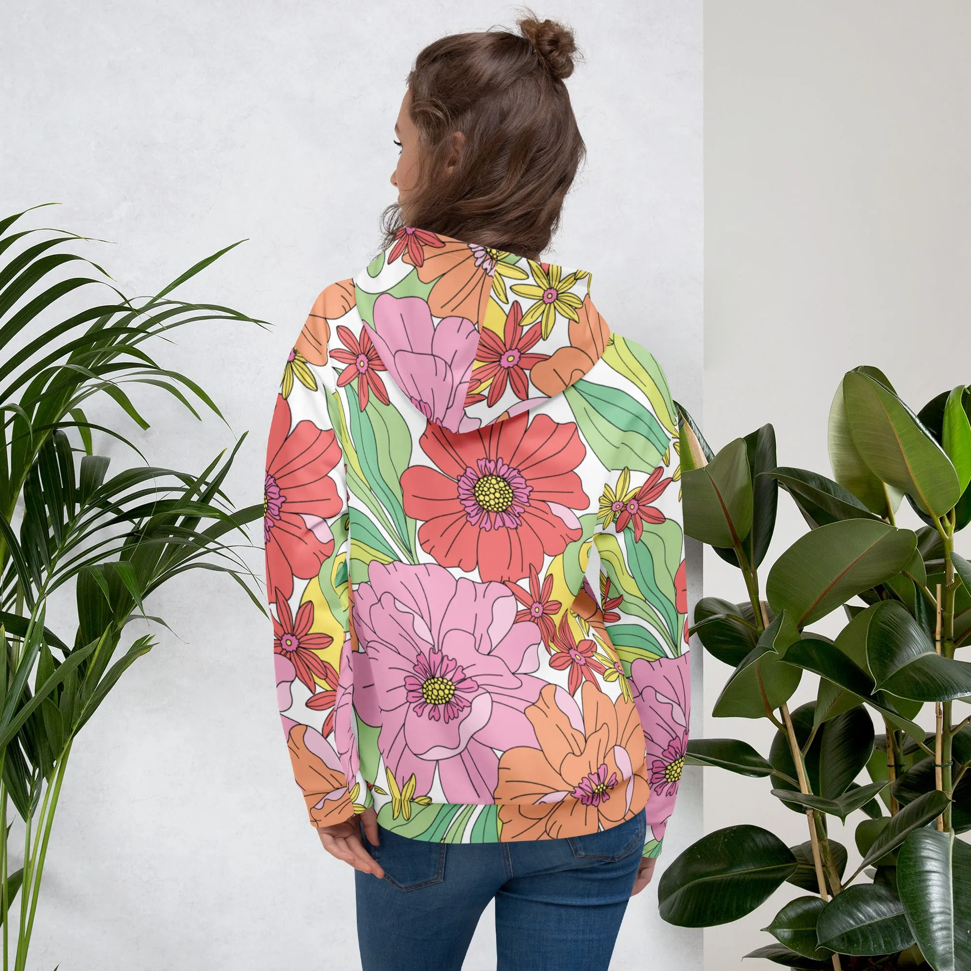Floral Hoodie (Glamourange Spring Best Hoodies Collection - Flower Hoodies Print 003)