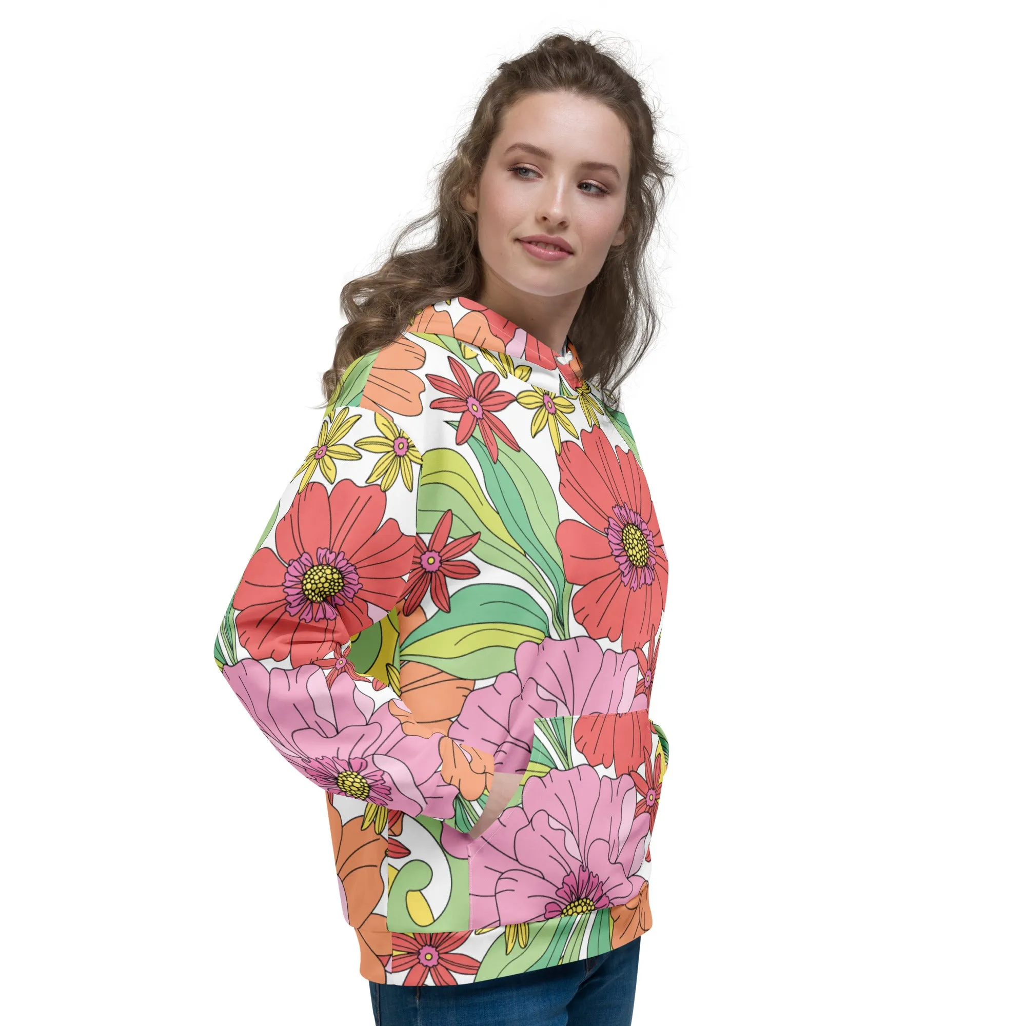 Floral Hoodie (Glamourange Spring Best Hoodies Collection - Flower Hoodies Print 003)