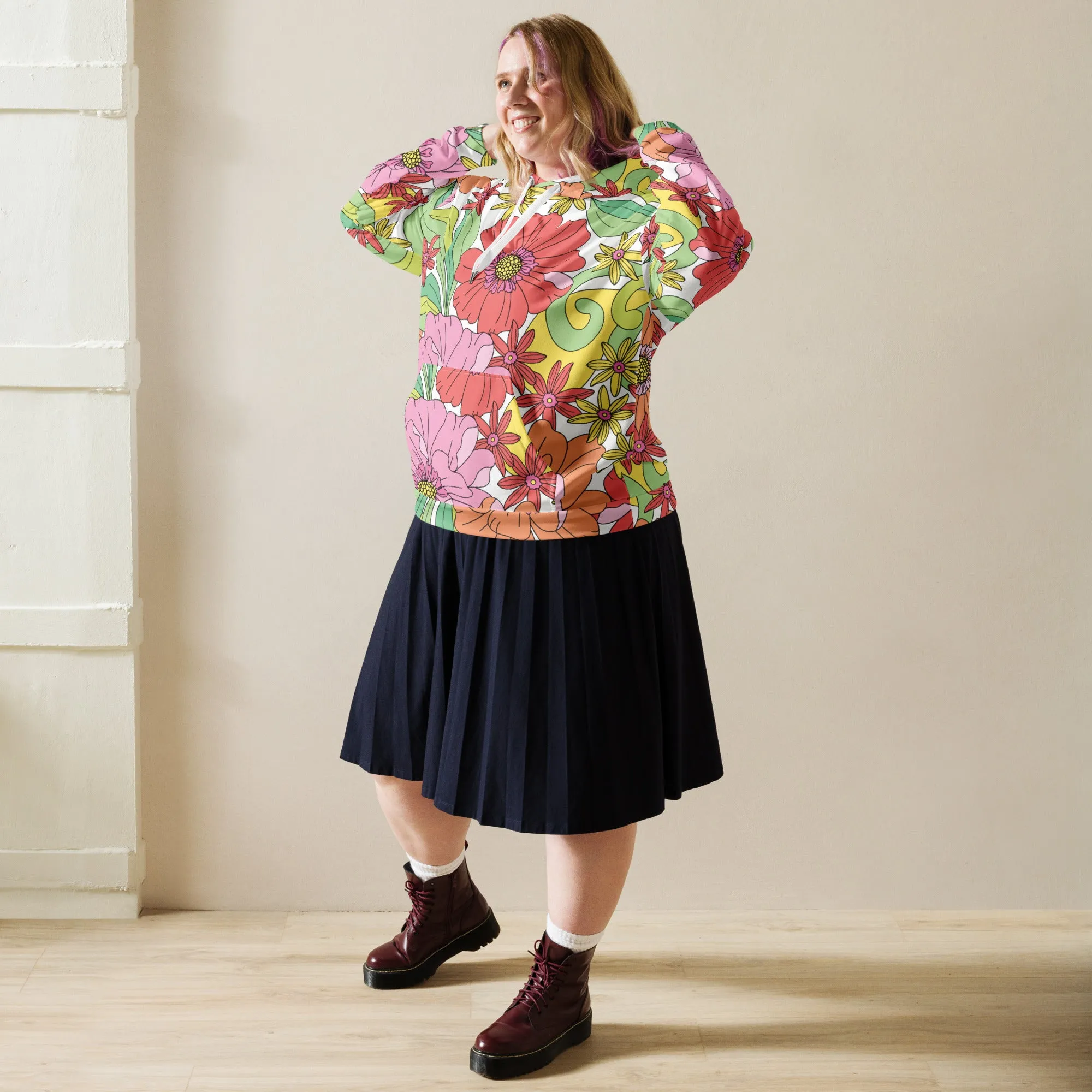 Floral Hoodie (Glamourange Spring Best Hoodies Collection - Flower Hoodies Print 003)