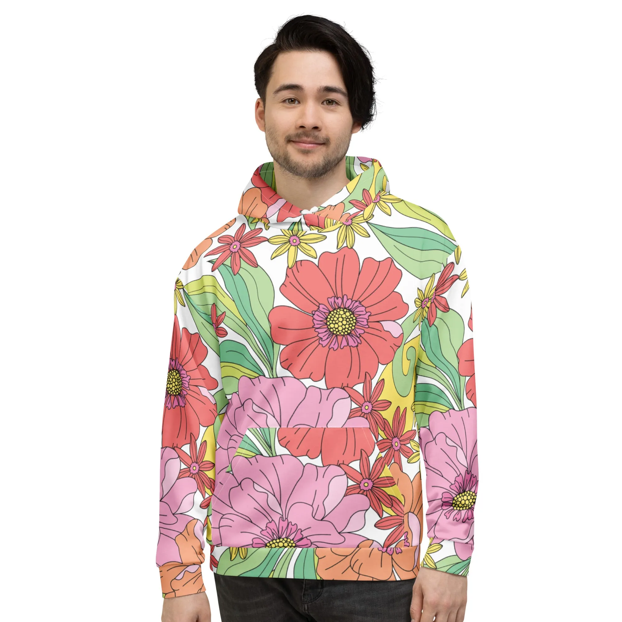 Floral Hoodie (Glamourange Spring Best Hoodies Collection - Flower Hoodies Print 003)