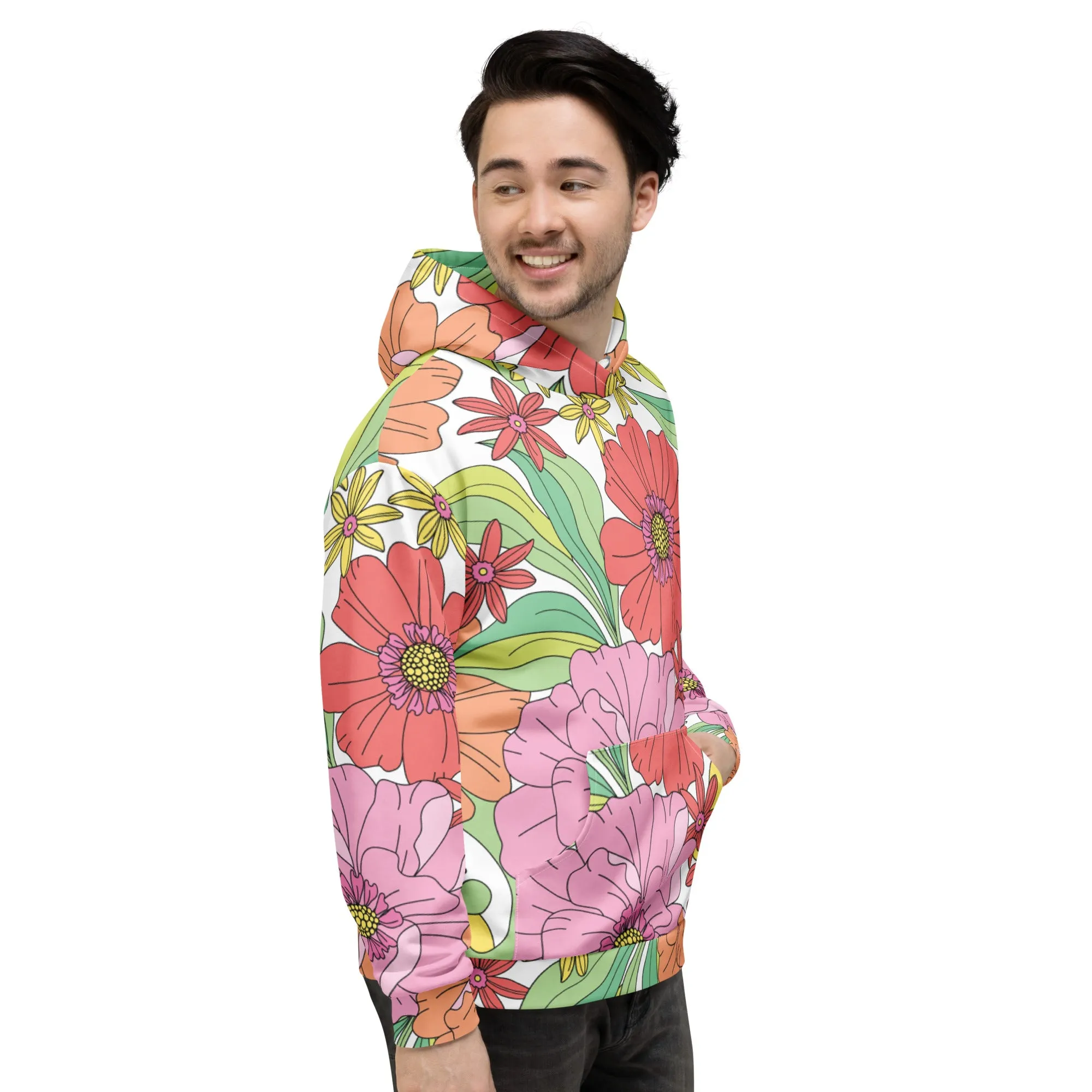 Floral Hoodie (Glamourange Spring Best Hoodies Collection - Flower Hoodies Print 003)