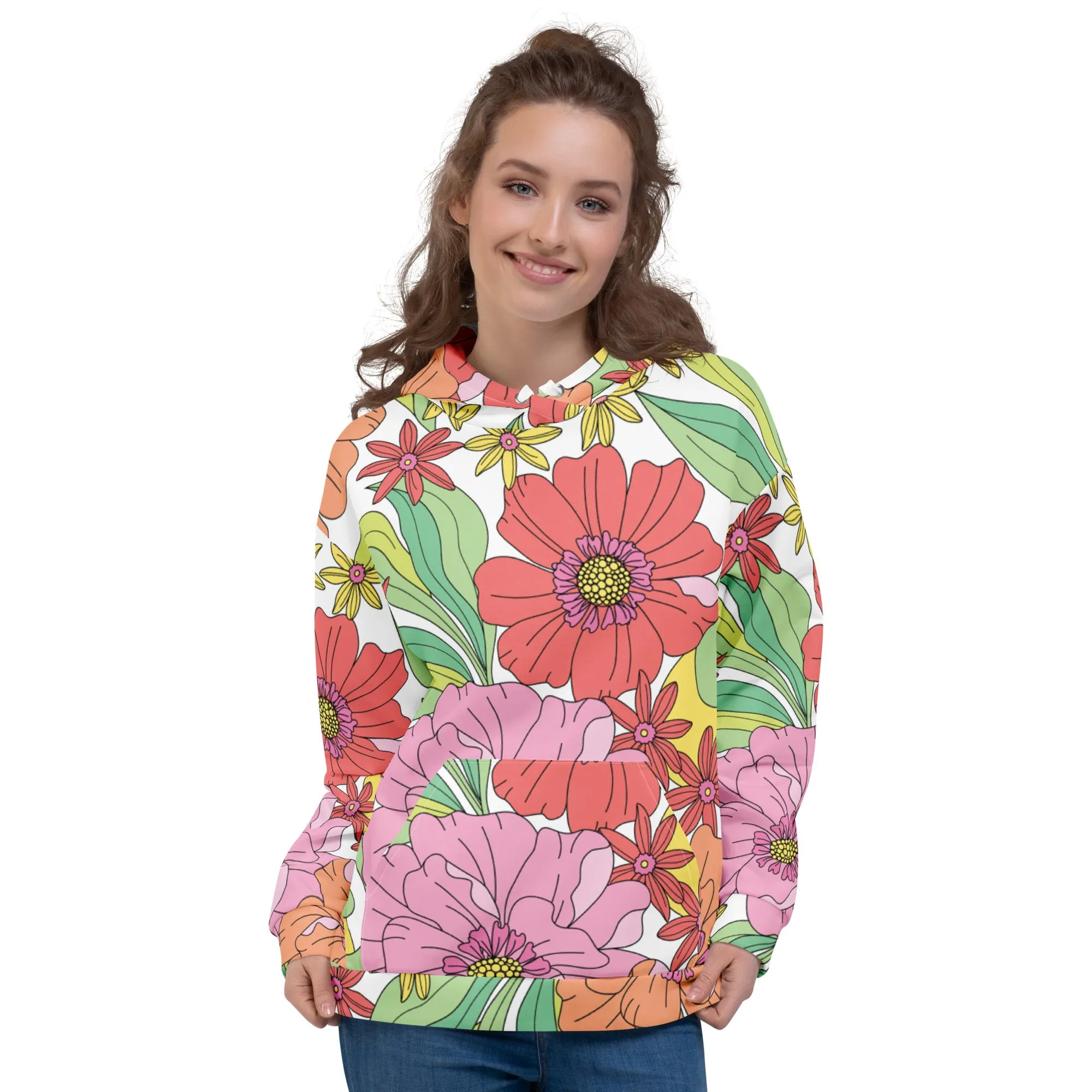 Floral Hoodie (Glamourange Spring Best Hoodies Collection - Flower Hoodies Print 003)