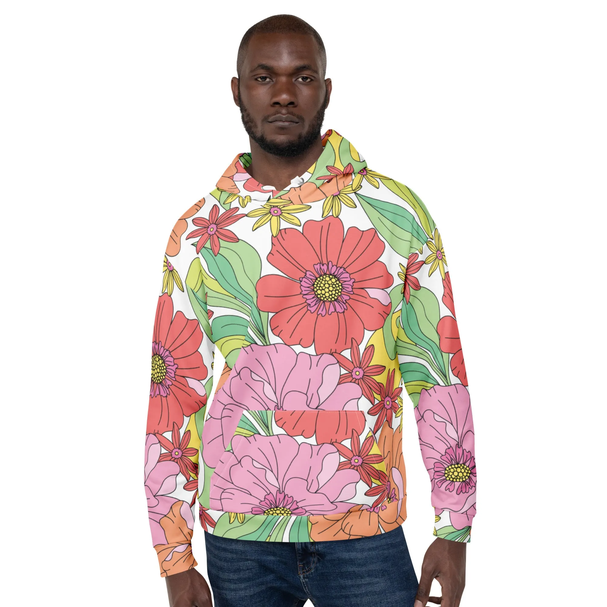 Floral Hoodie (Glamourange Spring Best Hoodies Collection - Flower Hoodies Print 003)