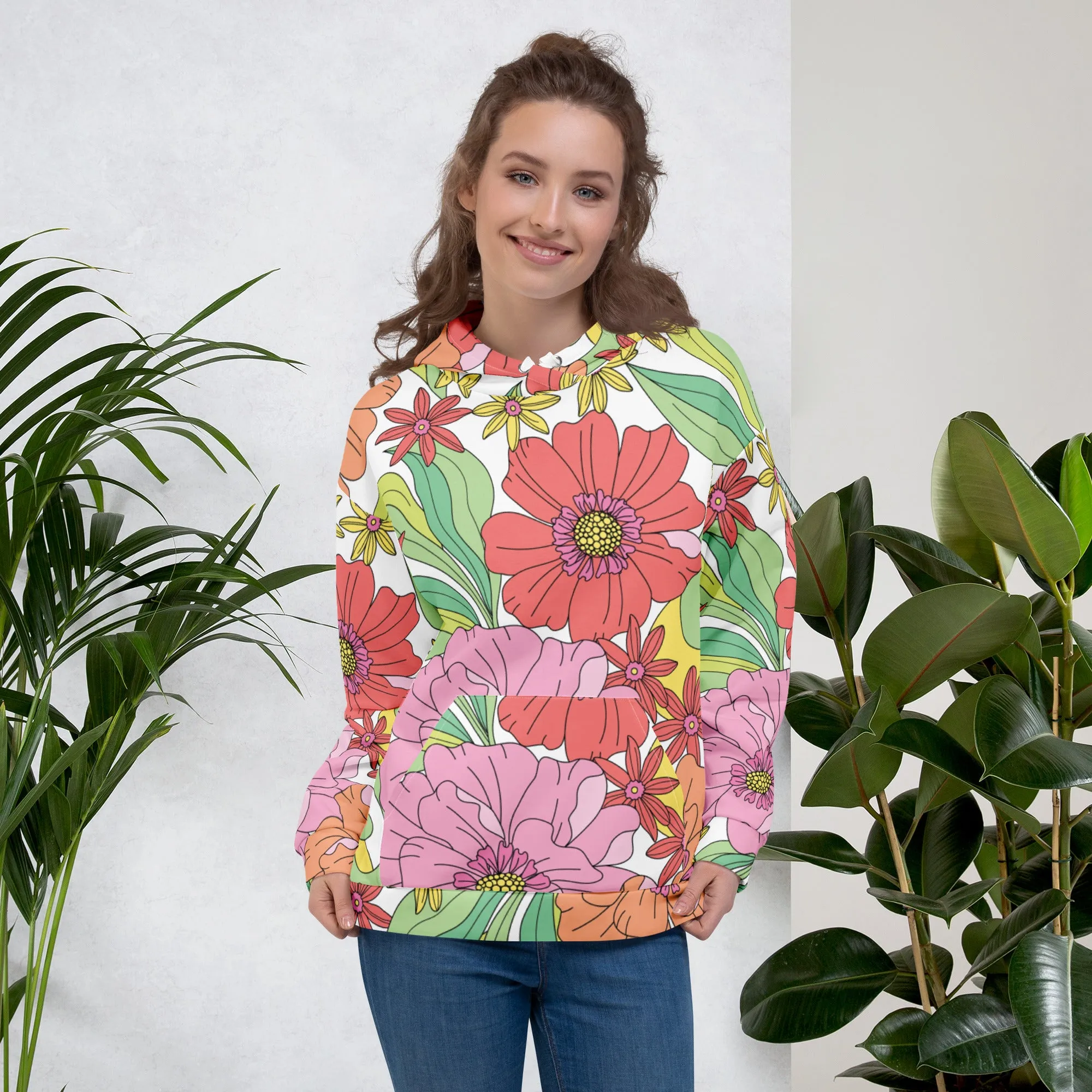 Floral Hoodie (Glamourange Spring Best Hoodies Collection - Flower Hoodies Print 003)