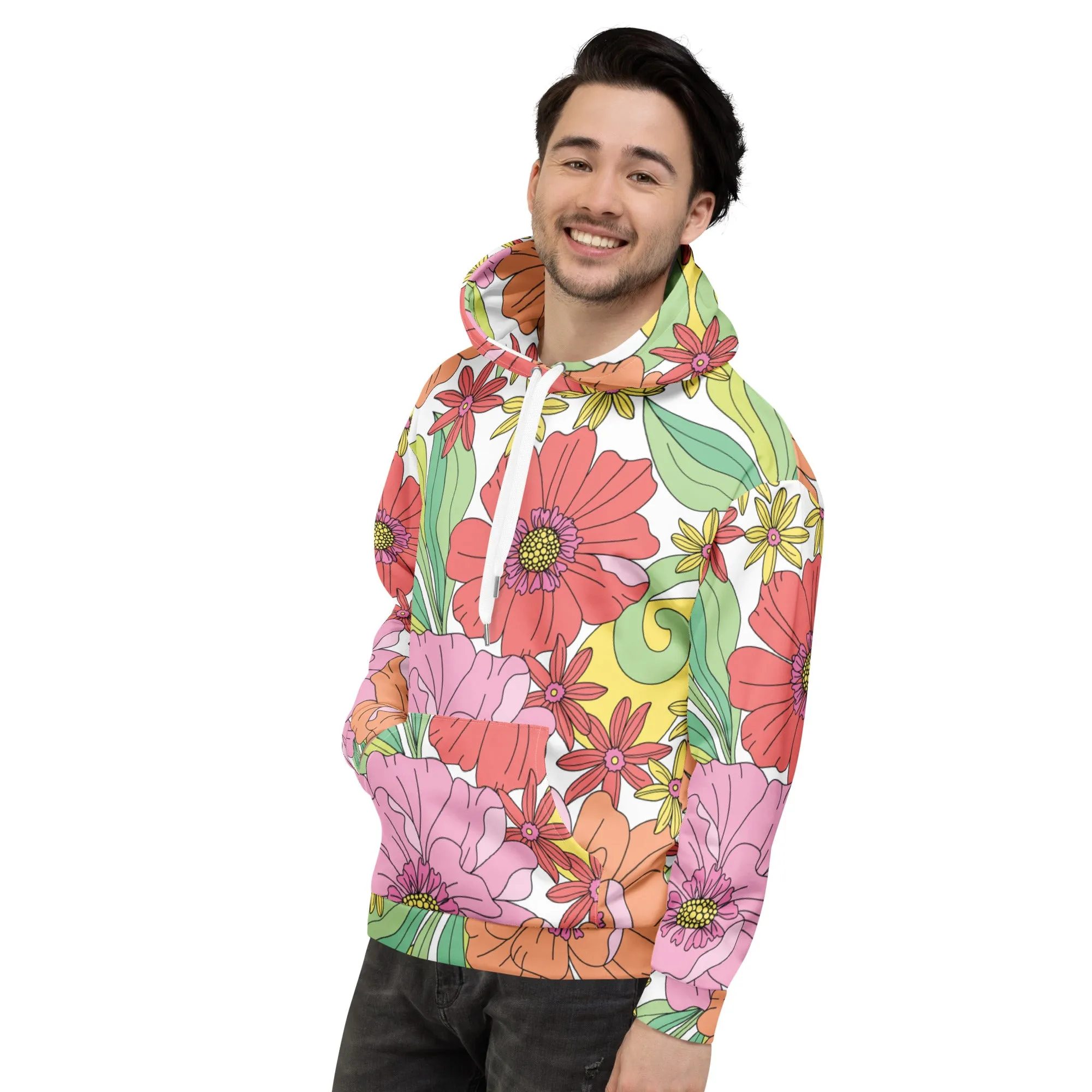 Floral Hoodie (Glamourange Spring Best Hoodies Collection - Flower Hoodies Print 003)