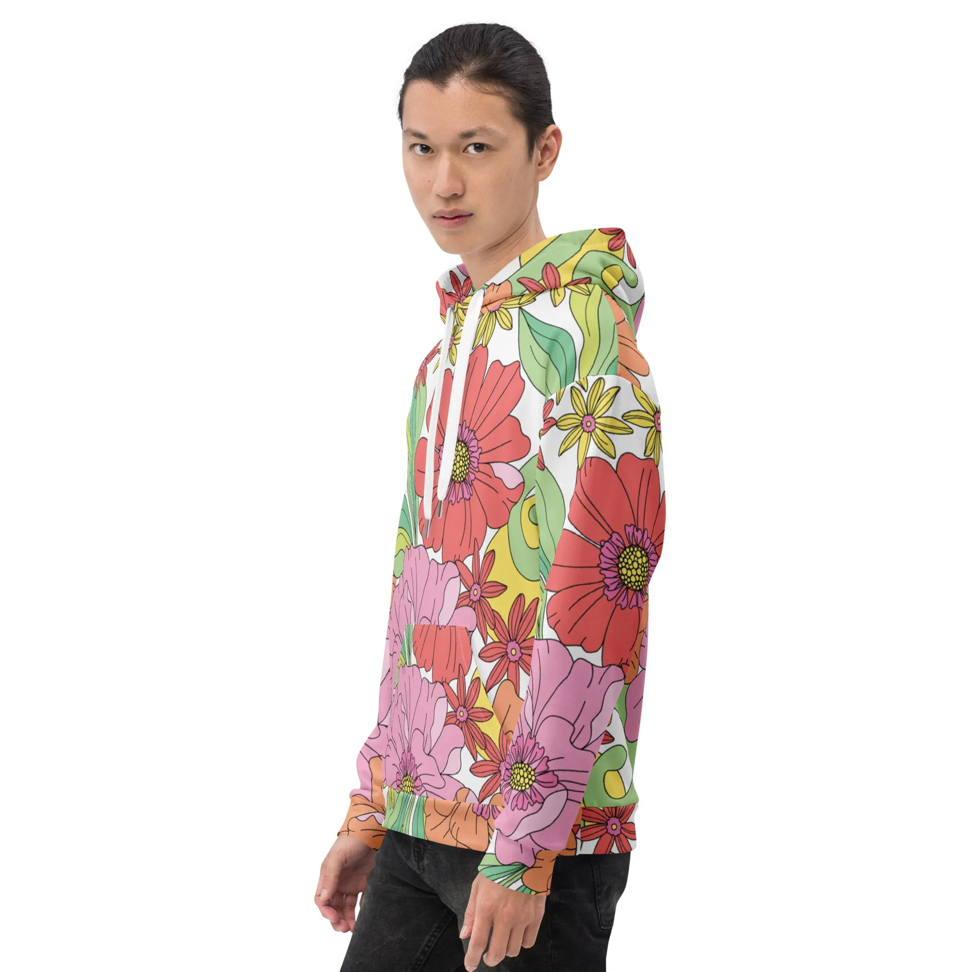 Floral Hoodie (Glamourange Spring Best Hoodies Collection - Flower Hoodies Print 003)