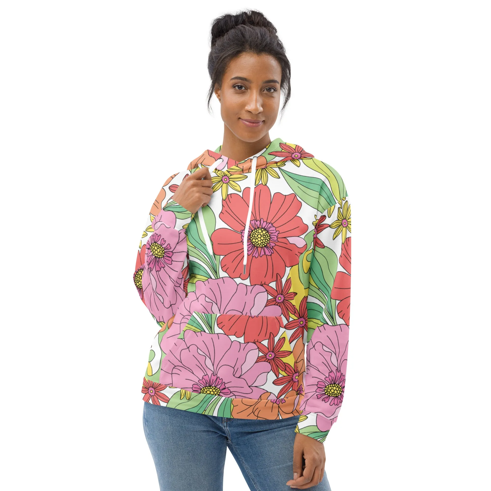 Floral Hoodie (Glamourange Spring Best Hoodies Collection - Flower Hoodies Print 003)
