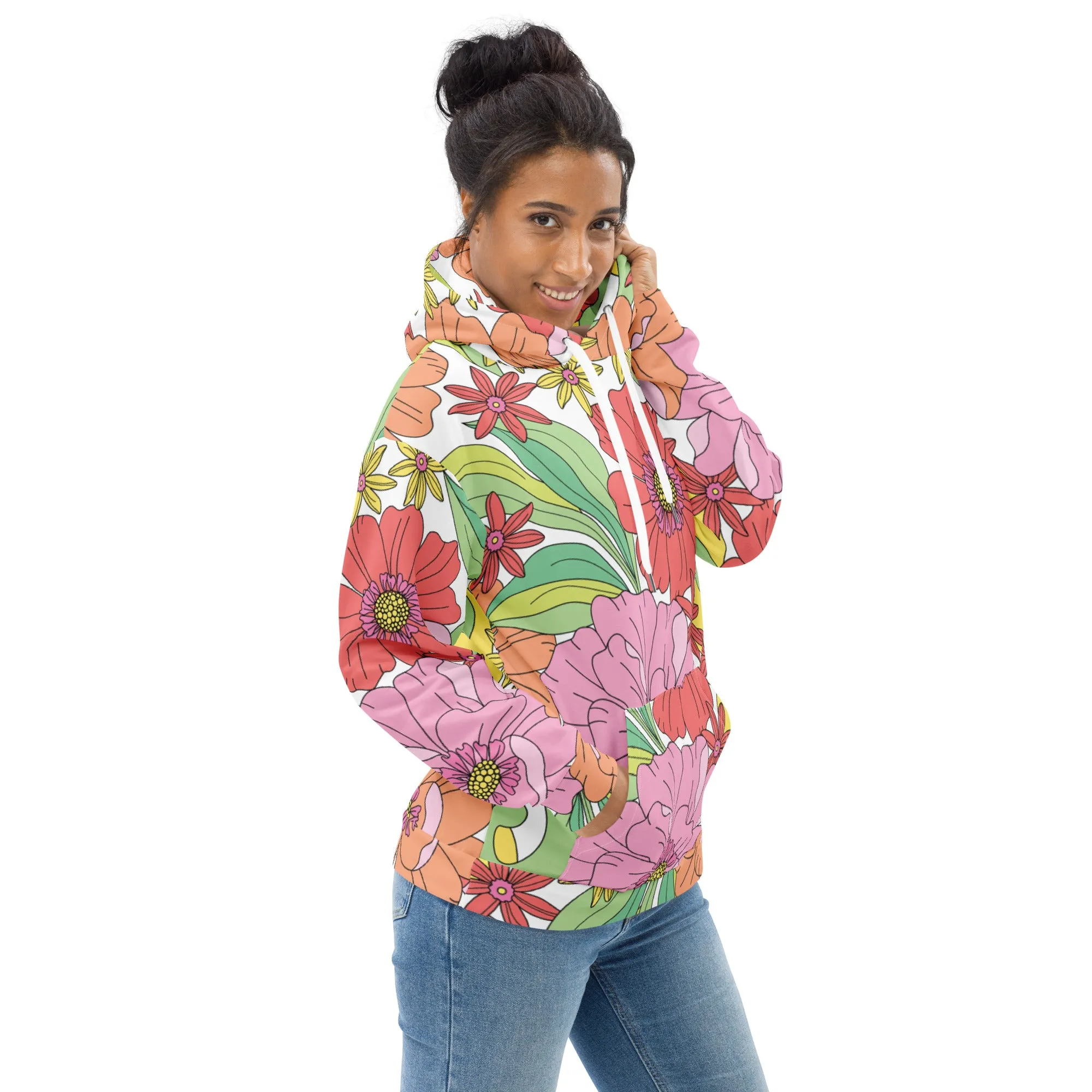 Floral Hoodie (Glamourange Spring Best Hoodies Collection - Flower Hoodies Print 003)