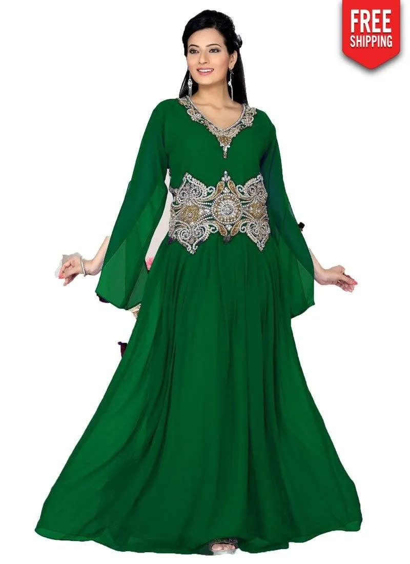 Glamorous Embroidered Stylish Kaftan Dresses