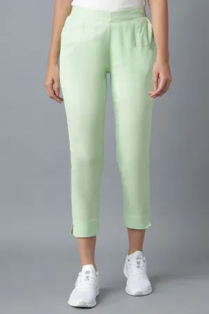 Green Cotton Trouser