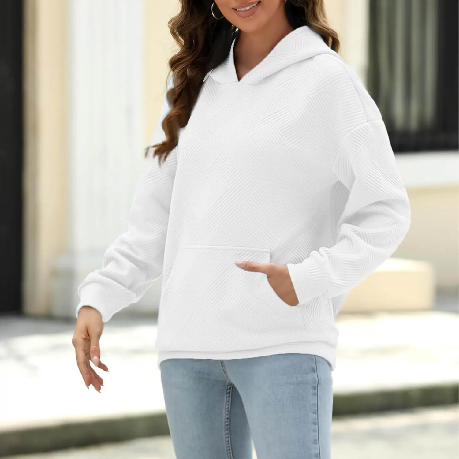 Hoodies For Women 2024 Casual Fall Teen Girls y2k Outfits Loose Long Sleeve Hooded Sweatshirt Pullover Tops Trendy