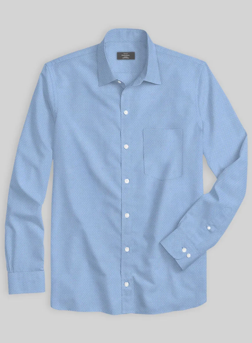 Italian Blue Pin Dots Shirt