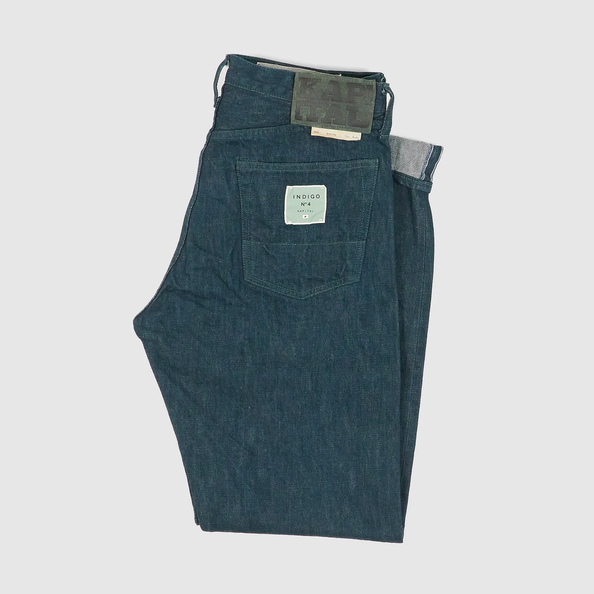 Kapital 5-Pocket MoCi No.4 Plant x Indigo Dyed Jeans