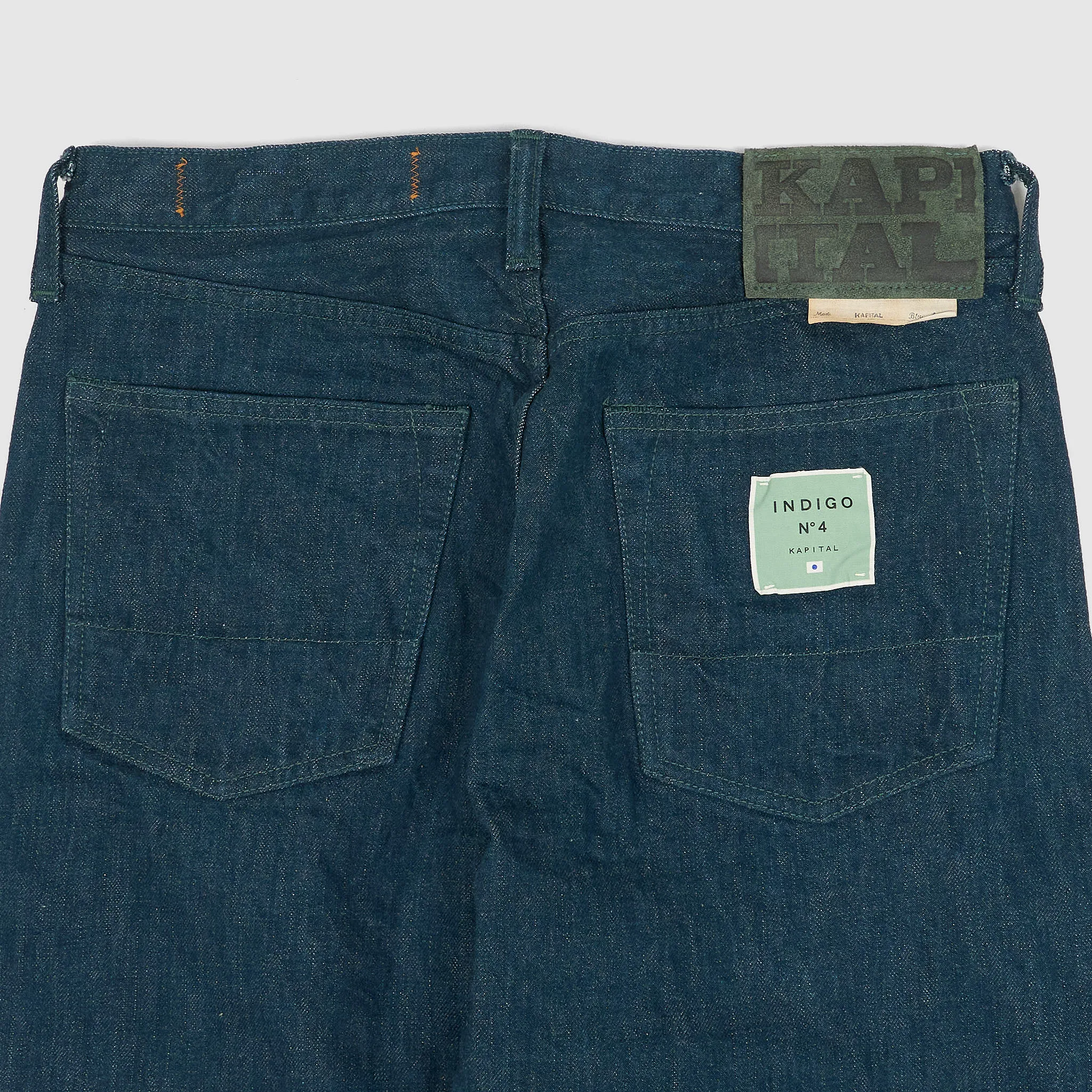 Kapital 5-Pocket MoCi No.4 Plant x Indigo Dyed Jeans