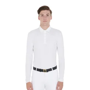 Men's Perforated Long Sleeve Show Shirt