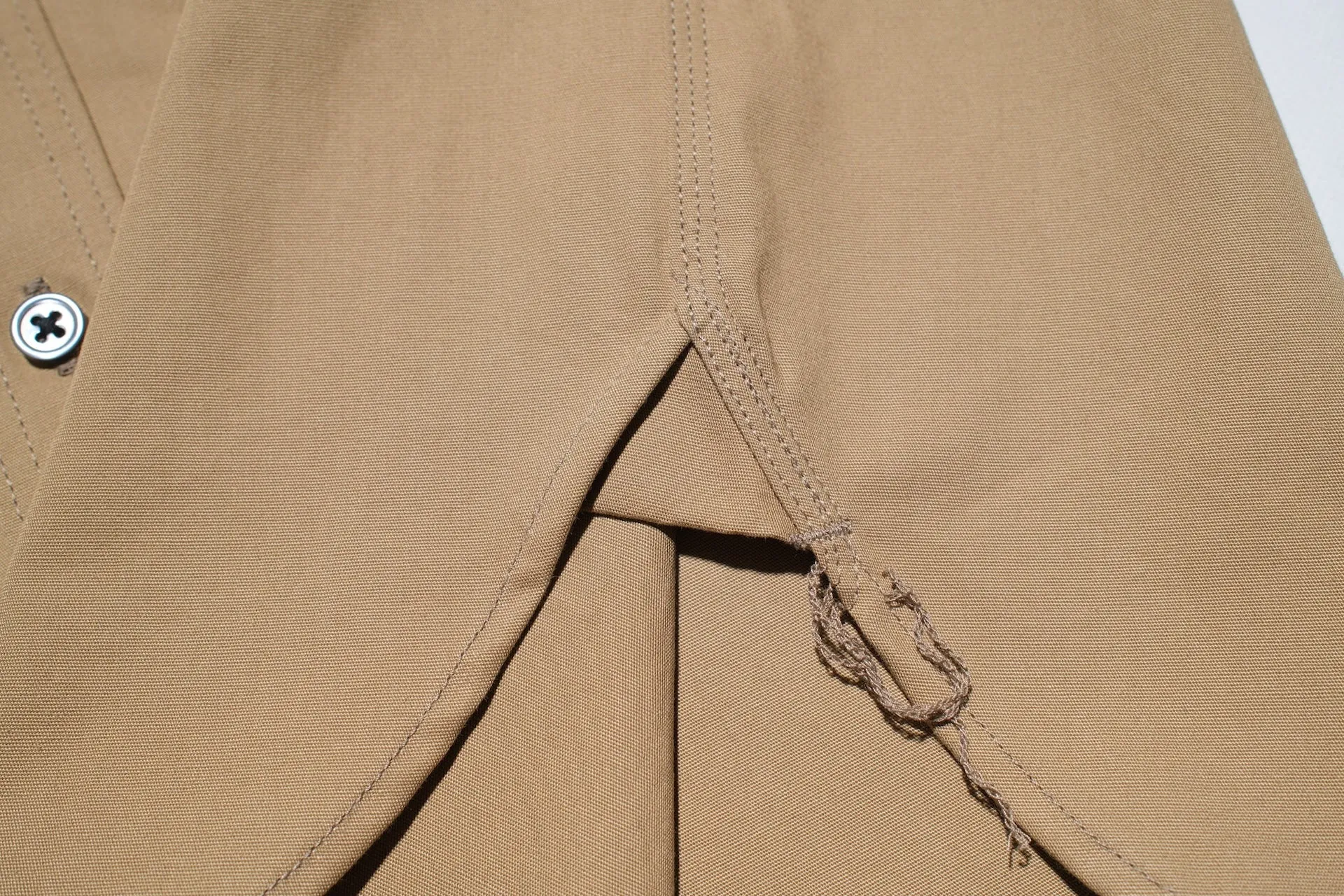Momotaro 8oz Duck Canvas Military Style Workshirt (Beige)