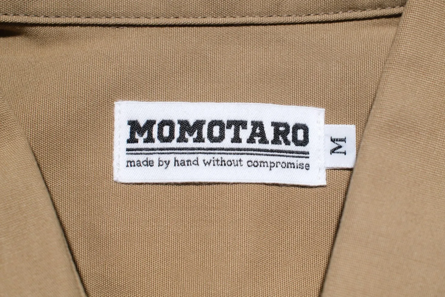 Momotaro 8oz Duck Canvas Military Style Workshirt (Beige)