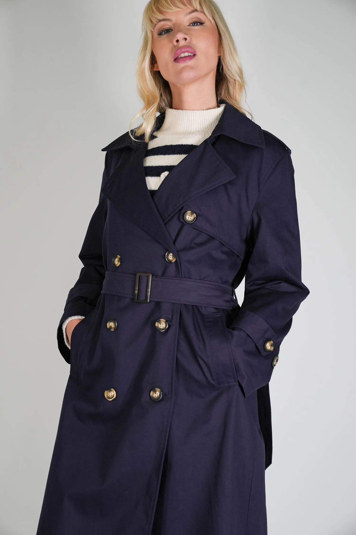 Navy Trench Coat