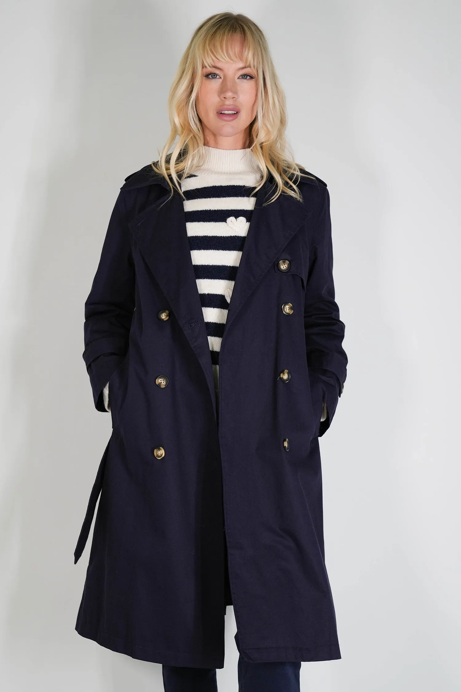 Navy Trench Coat