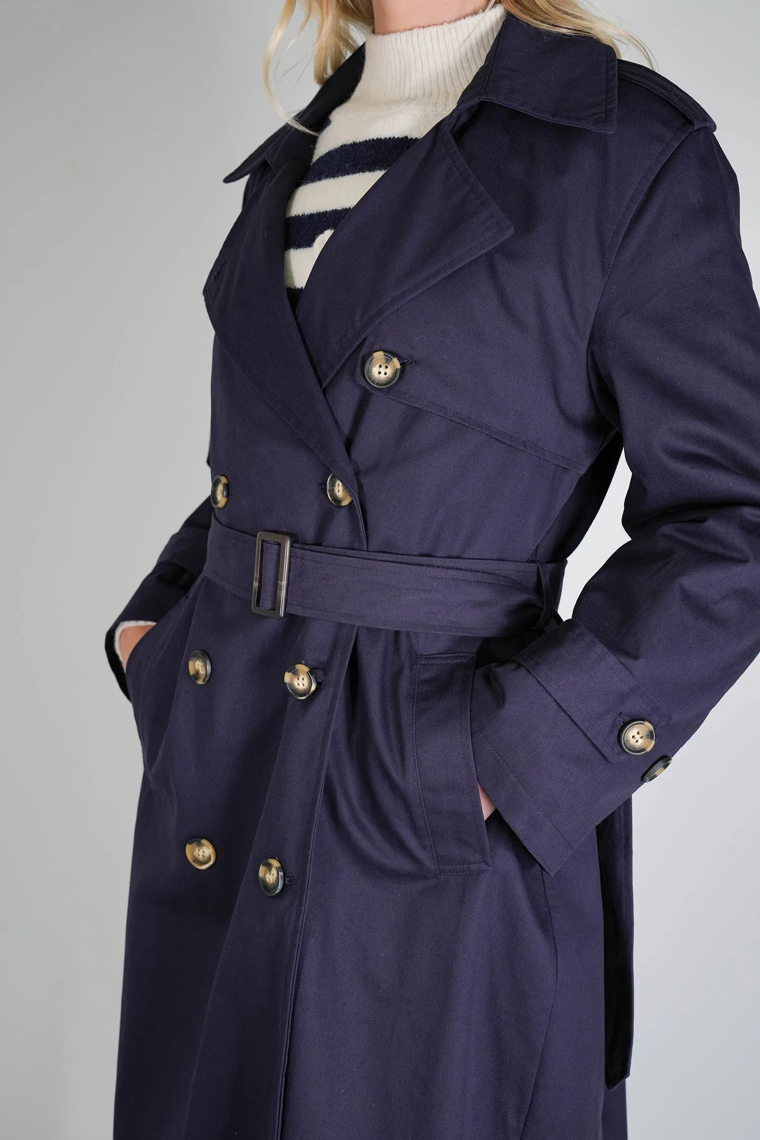 Navy Trench Coat