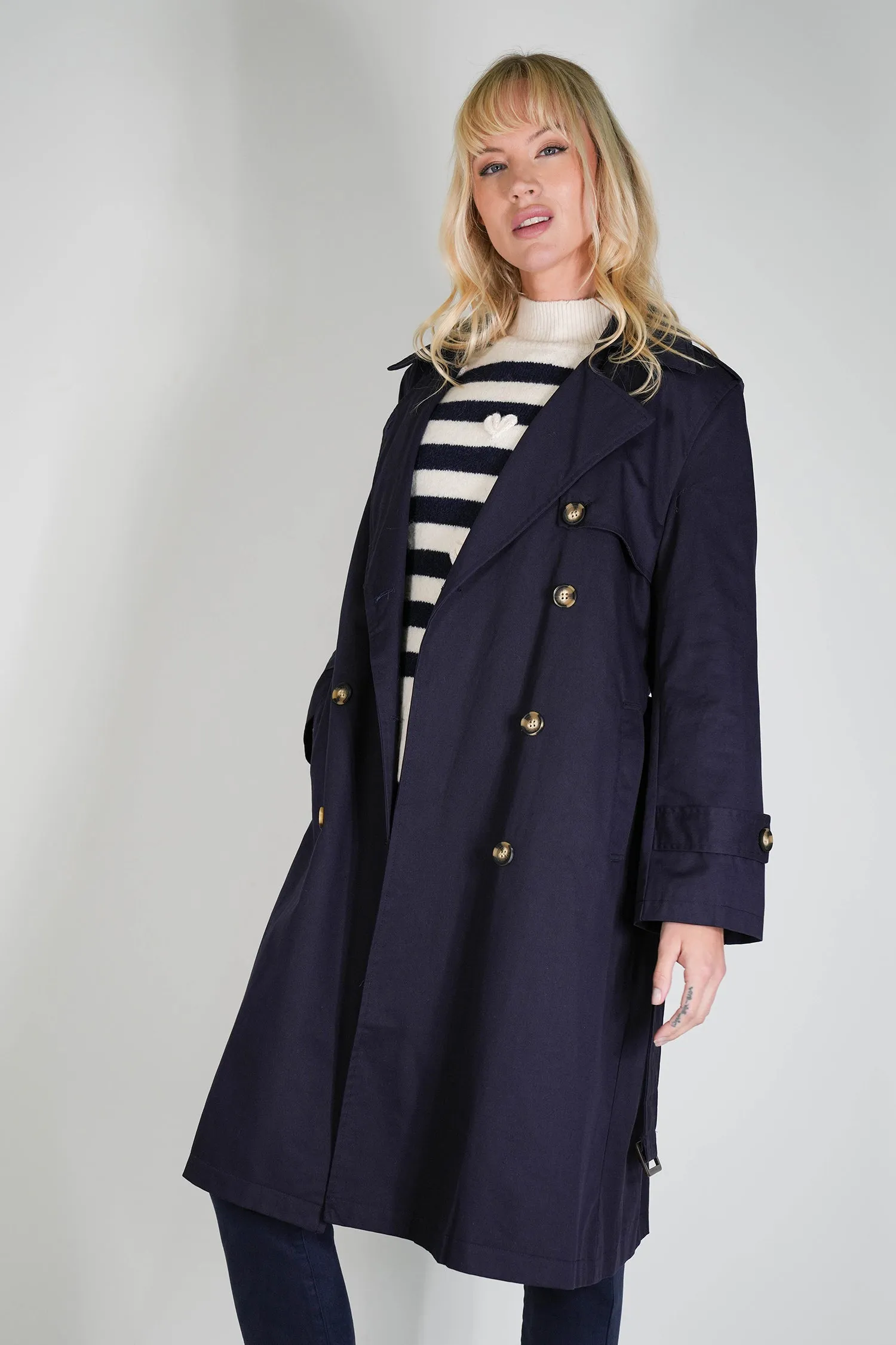 Navy Trench Coat